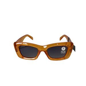 Kreedom Polarized Sunglasses Orange Frame UV Protection Fashion Eyewear Chic NEW